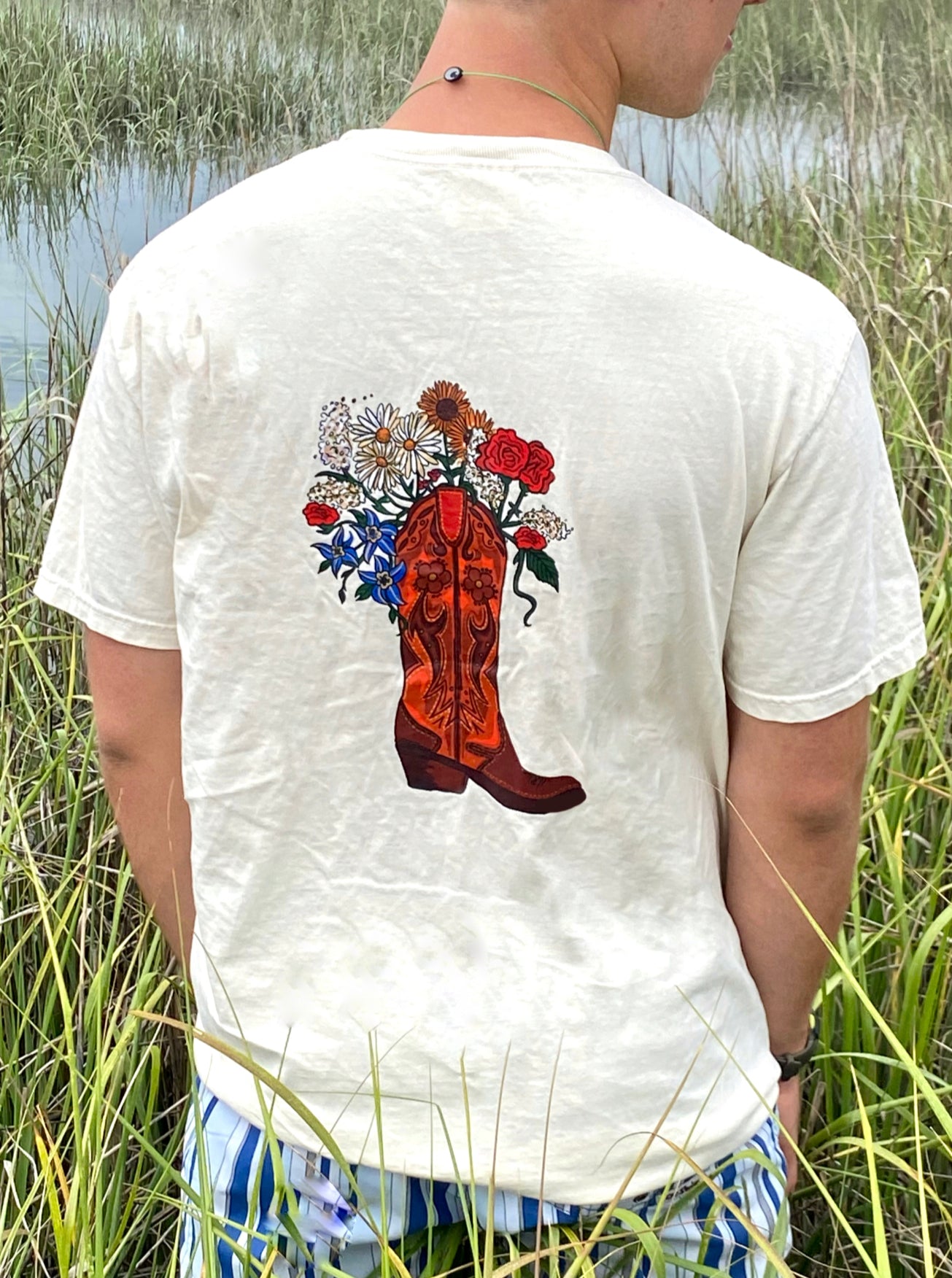 Western Wildflower Cowboy Boot T-Shirt