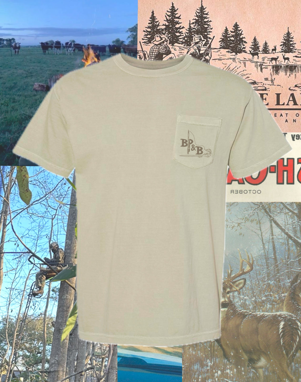 BP&B Bass and Deer Logo Shirt