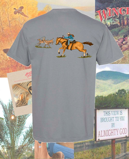 Deer Wrangling Cowgirl Shirt